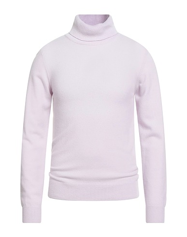 DANIELE FIESOLI Polo neck Lilac 90% Merino Wool, 10% Cashmere