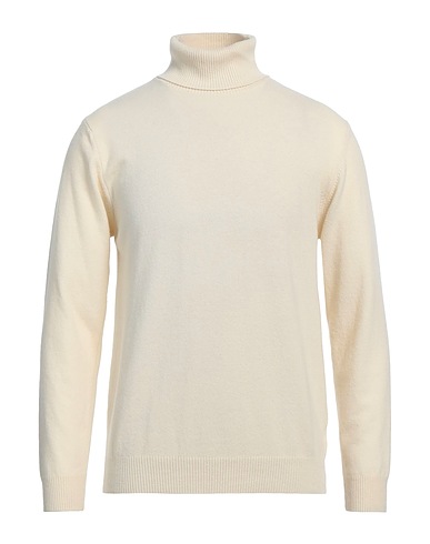 DANIELE FIESOLI Rollkragenpullover Elfenbein 90% Merinowolle, 10% Kaschmir