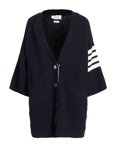 THOM BROWNE Cardigan Navy blue 100% Cotton