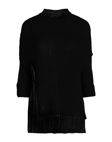 MALLONI Sleeveless sweater NERO 100% Merino Wool