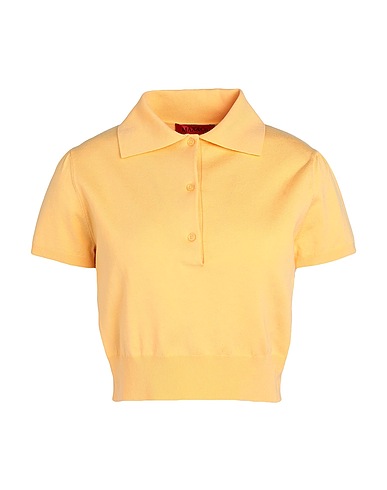 MAX&Co. Jumper SIMPATY
 Yellow 75% Lyocell, 15% Polyamide, 9% Silk, 1% Elastane