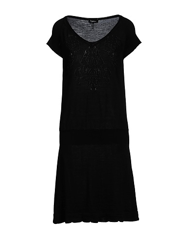 BYBLOS Short dress Black 100% Wool