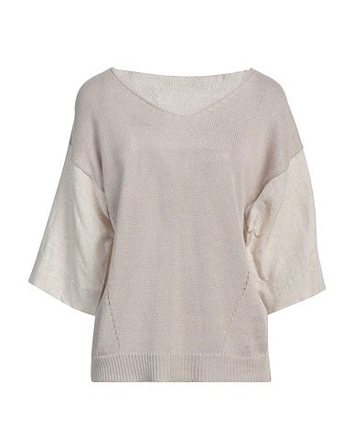 LE TRICOT PERUGIA Sweater Light grey 70% Linen, 30% Cotton
