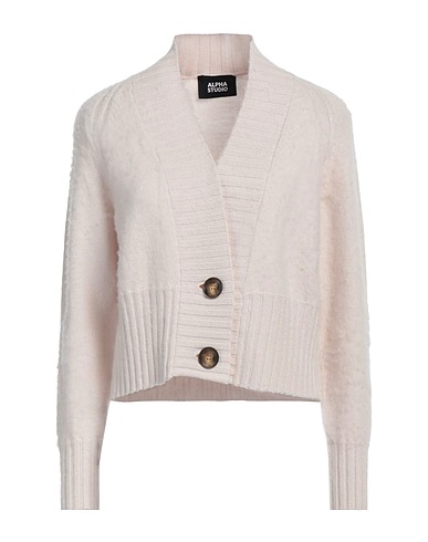 ALPHA STUDIO Strickjacke Cremeweiß 100% Wolle