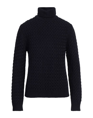 LARDINI Polo neck Midnight blue 45% Acetate, 40% Alpaca wool, 15% Wool