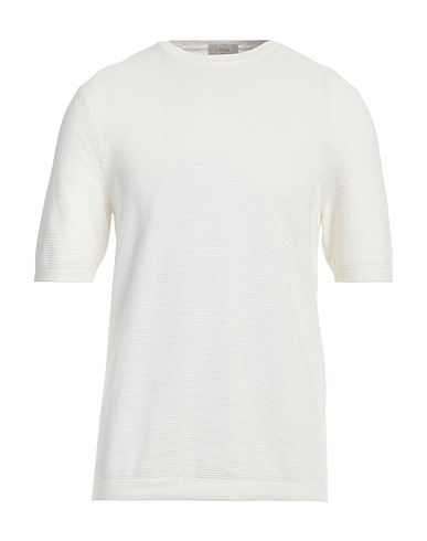 ALTEA Sweater Off white 55% Linen, 45% Cotton