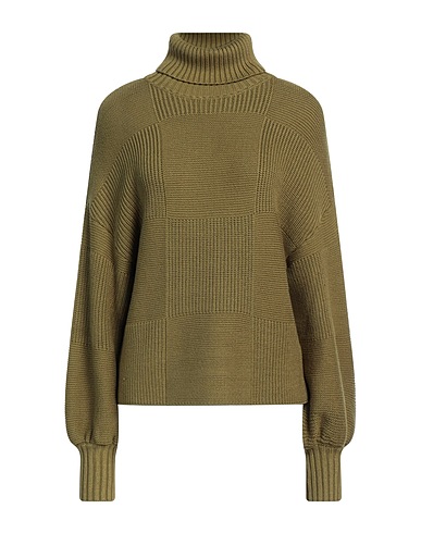 STAUD Polo neck Military green 75% Viscose, 25% Nylon