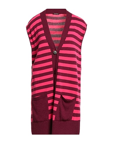 MALÌPARMI Cardigan Plum 40% Viscose, 30% Polyamide, 25% Wool, 5% Cashmere