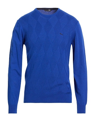 HARMONT & BLAINE Jumper Blue 30% Viscose, 30% Polyamide, 30% Cotton, 10% Wool