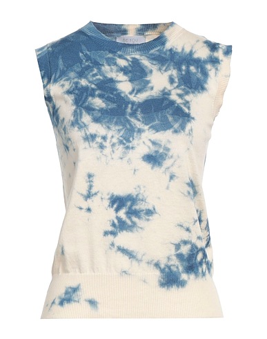 BE YOU by GERALDINE ALASIO Jumper Light blue 70% Cotton, 15% Cashmere, 15% Silk