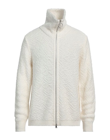 THE AMHANTE Cardigan White 42% Acrylic, 30% Polyamide, 14% Wool, 14% Mohair wool