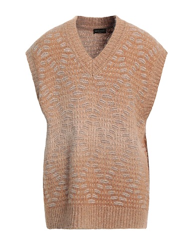 ROBERTO COLLINA Jumper Camel 66% Baby alpaca wool, 28% Nylon, 6% Wool