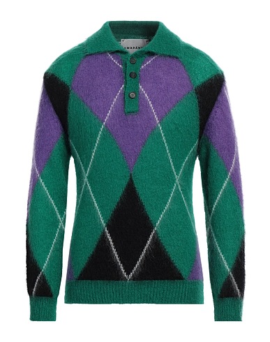 AMARANTO Jumper Green 50% Mohair wool, 32% Polyamide, 18% Wool