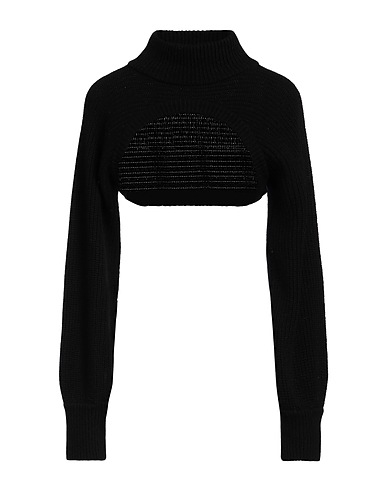 SOALLURE Polo neck Black 45% Viscose, 25% Wool, 25% Polyamide, 5% Cashmere