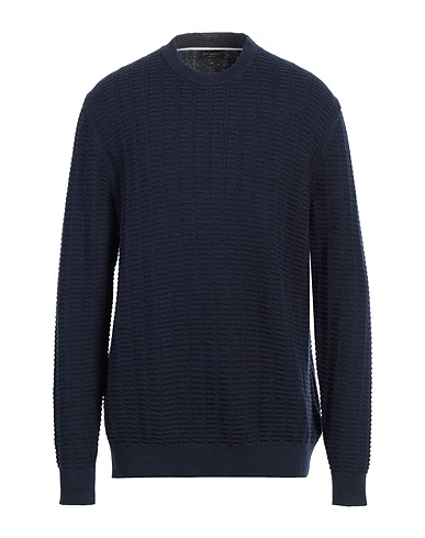 TED BAKER Jumper Navy blue 60% Cotton, 30% Polyamide, 10% Wool