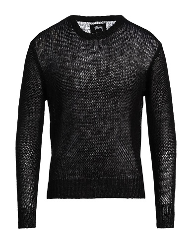 STUSSY Jumper Black 50% Nylon, 28% Acrylic, 12% Mohair wool, 10% Wool