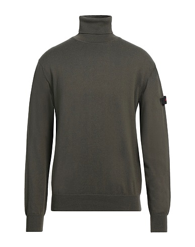 PEUTEREY Polo neck Military green 85% Cotton, 15% Wool