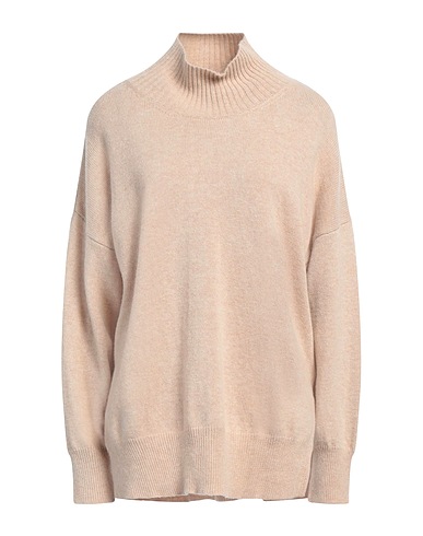 ROBERTO COLLINA Polo neck Camel 70% Wool, 30% Cashmere