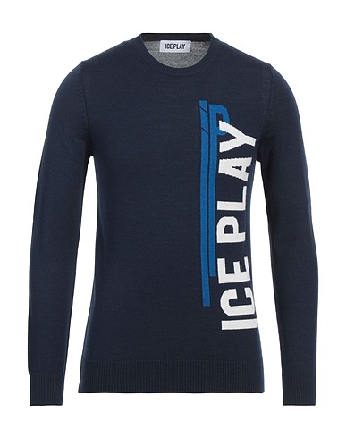 ICE PLAY Jumper Navy blue 50% Acrylic, 50% Wool