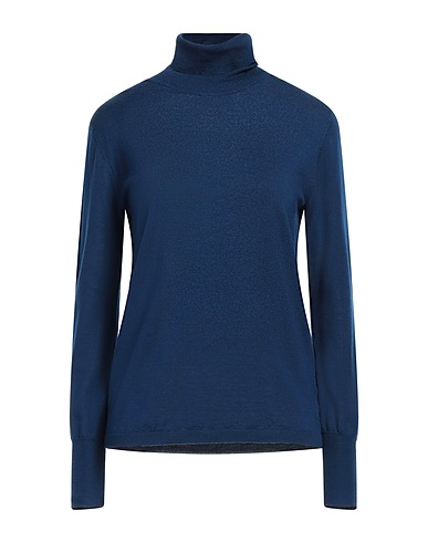 ASPESI Polo neck Navy blue 100% Virgin Wool
