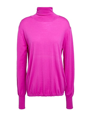 ASPESI Polo neck Fuchsia 100% Virgin Wool