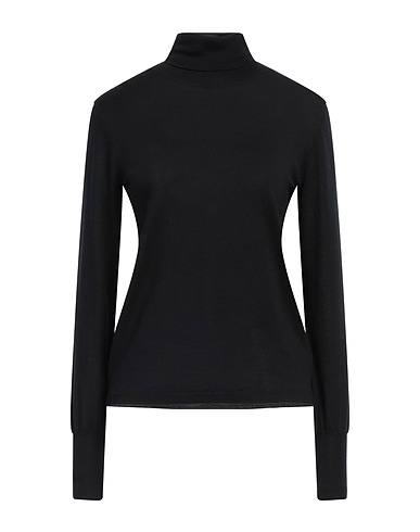 ASPESI Polo neck Black 100% Virgin Wool