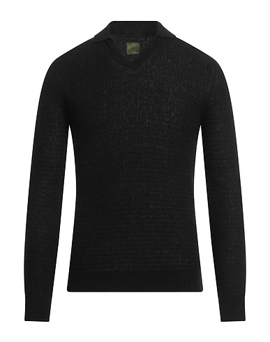 LARDINI Jumper Black 52% Baby alpaca wool, 35% Polyamide, 13% Wool