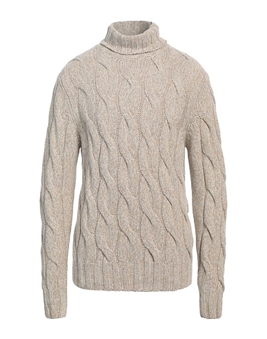 LARDINI Turtleneck Light grey 50% Alpaca wool, 50% Wool