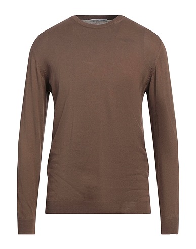 GREY DANIELE ALESSANDRINI Jumper Brown 100% Cotton
