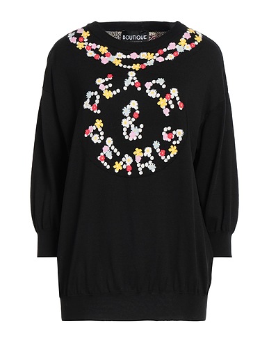 BOUTIQUE MOSCHINO Jumper Black 100% Cotton