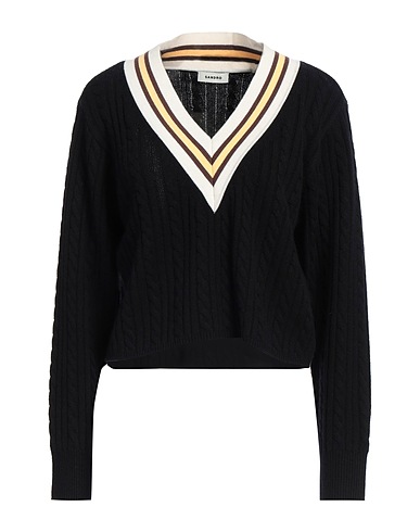SANDRO Jumper Black 94% Wool, 6% Cashmere