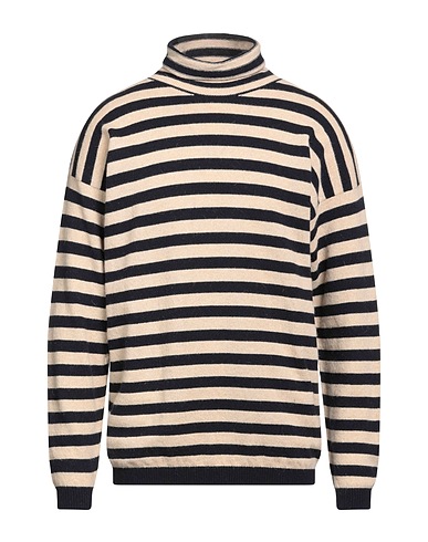 LARDINI Polo neck Beige 50% Alpaca wool, 50% Wool