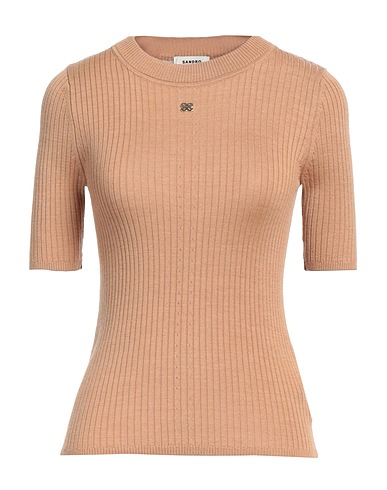 SANDRO Pullover Cammello 52% Acrilico, 48% Lana