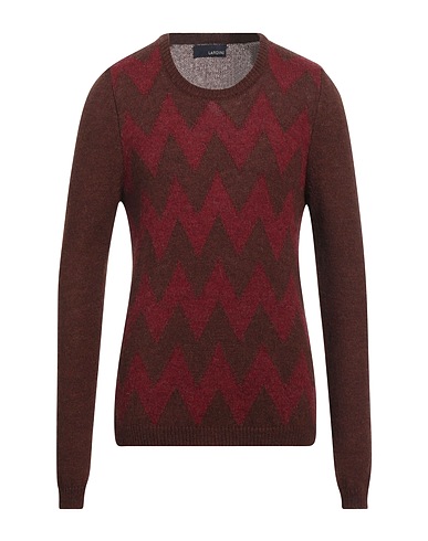 LARDINI Pullover Marrone 45% Acrilico, 40% Lana di alpaca, 15% Lana