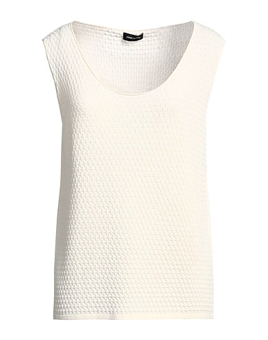 ANNECLAIRE Sleeveless sweater Ivory 80% Viscose, 20% Polyamide