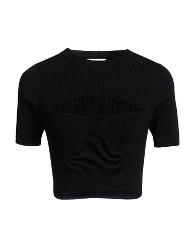 SANDRO Jumper Black 53% Viscose, 45% Polyamide, 2% Elastane