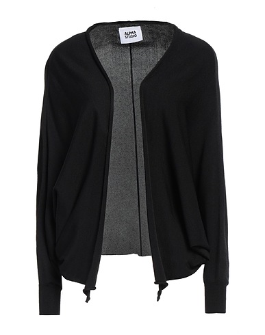 ALPHA STUDIO Cardigan Nero 65% Viscosa, 35% Nylon
