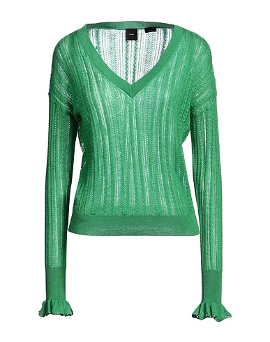 PINKO Pullover Verde 60% Lana, 40% Lyocell