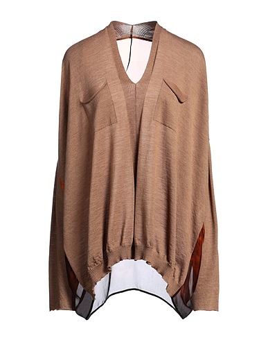 MASNADA Sweater Khaki 100% Merino Wool, Viscose, Silk