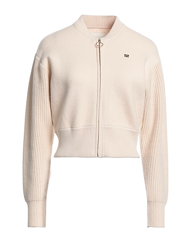 SANDRO Cardigan Beige 54% Viscose, 20% Wool, 16% Polyester, 8% Polyamide, 2% Cashmere
