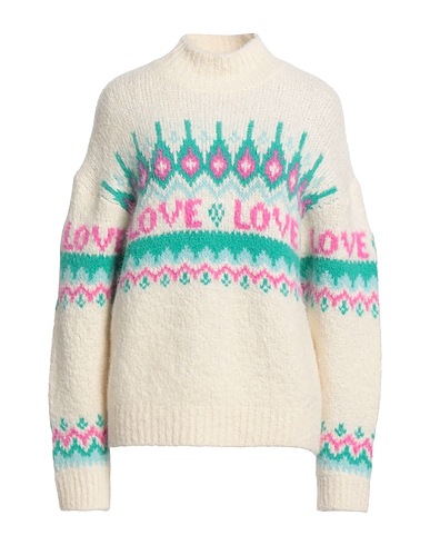 SANDRO Turtleneck White 57% Alpaca wool, 25% Polyamide, 18% Wool
