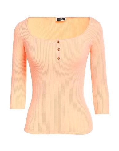 ELISABETTA FRANCHI Jumper Apricot 57% Lyocell, 27% Silk, 16% Polyamide