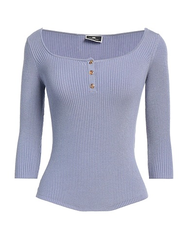 ELISABETTA FRANCHI Jumper Pastel blue 57% Lyocell, 27% Silk, 16% Polyamide