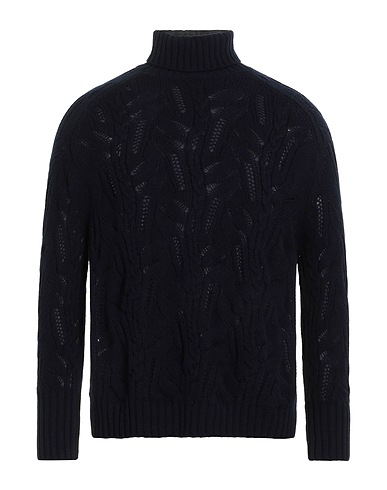 GRAN SASSO Turtleneck Midnight blue 70% Virgin Wool, 20% Viscose, 10% Cashmere