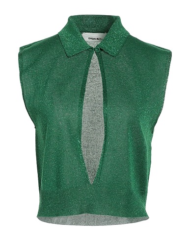 CIRCUS HOTEL Sleeveless sweater Green 70% Viscose, 30% Polyester