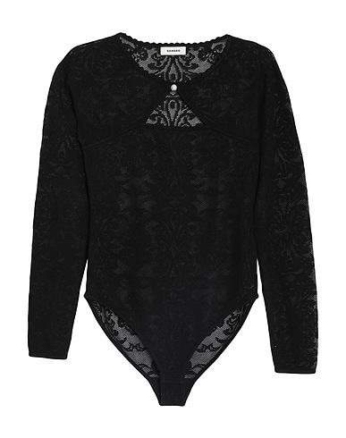 SANDRO TOPWEAR Nero 50% Viscosa, 30% Poliestere, 20% Poliammide