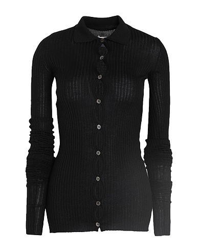 QUIRA Cardigan Black 70% Cashmere, 30% Silk
