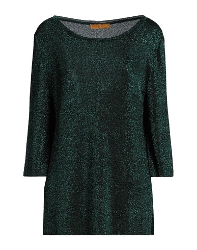 SIYU Jumper Emerald green 66% Viscose, 34% Metallic fiber