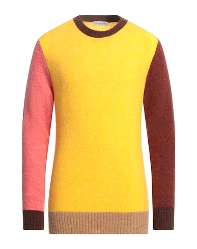 MANUEL RITZ プルオーバー イエロー アクリル 31% / ナイロン 30% / 毛（アルパカ） 28% / ウール 10% / ポリウレタン 1%