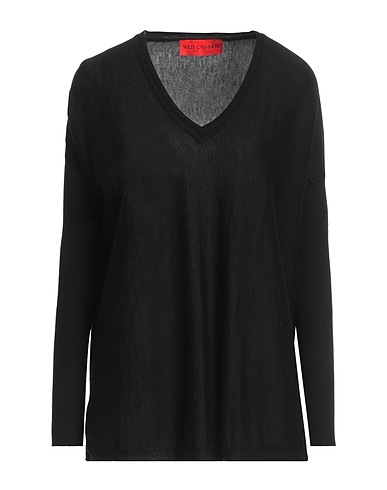 WILD CASHMERE Pullover Nero 55% Seta, 45% Cachemire